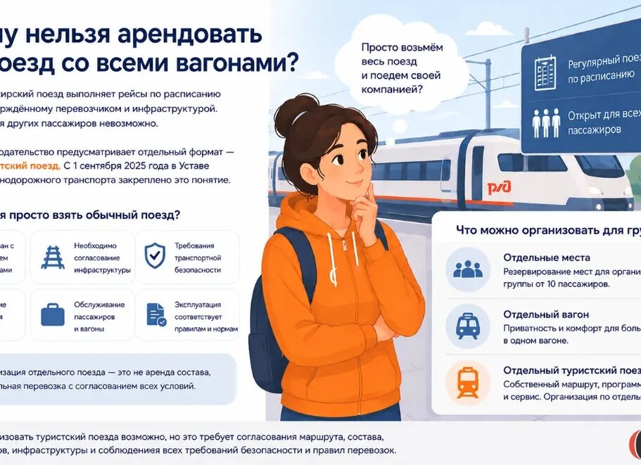 Почему нельзя просто арендовать весь поезд со всеми вагонами?